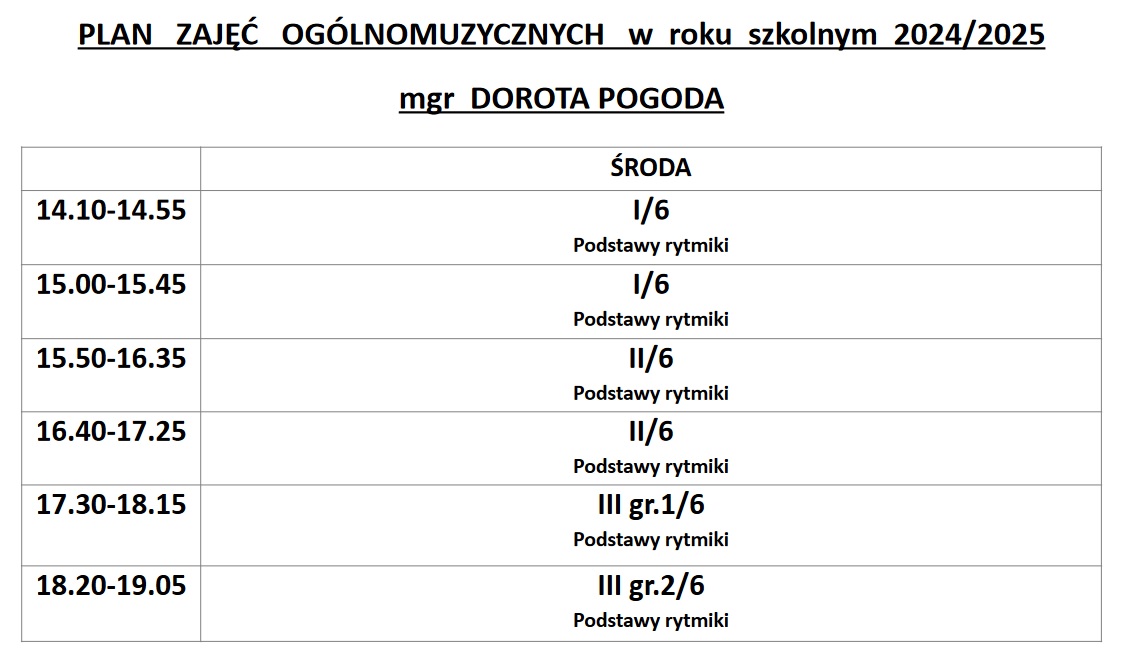 plan zajęć teoretycznych